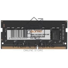 Оперативная память Qumo, DDR4, 16GB (1x16GB), 3200MHz, CL22, SO-DIMM