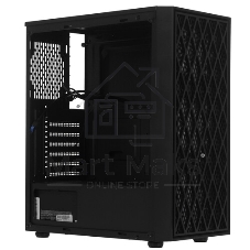 Компьютерный корпус Miditower ExeGate EVO-8243-EVO800 (ATX, БП EVO800RGb с вент. 12 см, 2хUSB+1хUSB 3.0, черный, 3 вент. с RGb подсветкой, боковая панель - закаленное стекло)