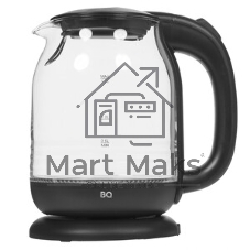 Чайник электрический BQ KT1833G черный/стальной, 2200 Вт, 1.7 л