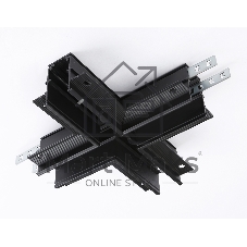 GL3358 BK черный коннектор х-образный встраиваемый 170*170*46,8
