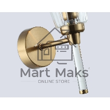 Настенный светильник Ambrella light LH55204 BS/CL латунь/прозрачный E14 max 40W 150*80*280