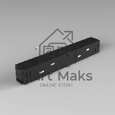 Прямой коннектор Elektrostandard Slim Magnetic черный 95135/00