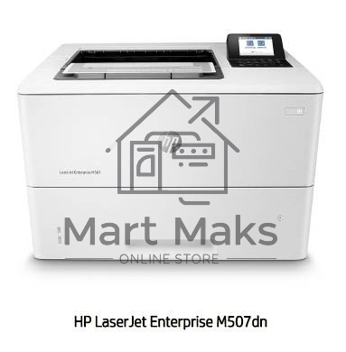 Принтер лазерный HP LaserJet Enterprise M507dn (1PV87A), A4, ч/б, печ. до 43 стр/мин, 1200 x 1200 dpi, USB, RJ-45, Air Print, Mopria