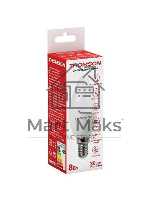 Лампа светодиодная Hiper THOMSON LED CANDLE 8W 670Lm E14 4000K TH-B2016