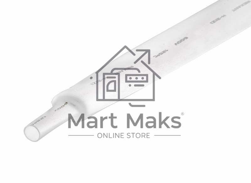 Термоусаживаемая трубка Rexant 22,0/11,0 мм, белая, упаковка 10 шт. по 1 м