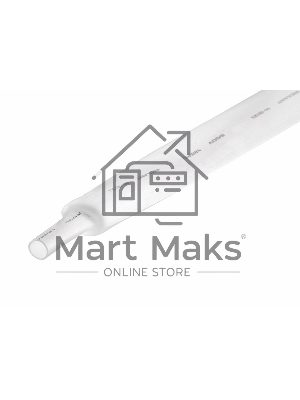 Термоусаживаемая трубка Rexant 22,0/11,0 мм, белая, упаковка 10 шт. по 1 м