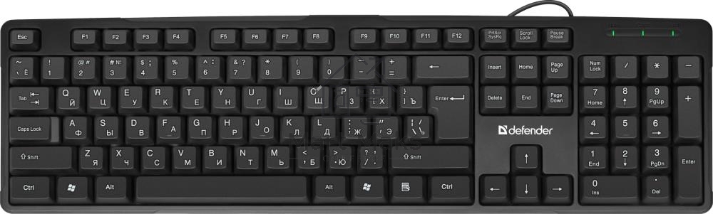 Клавиатура Defender Next HB-440 RU проводная, USB, черный