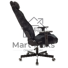 Кресло игровое Бюрократ Knight N1 Fabric черный Light-20, с подголов. крестовина металл