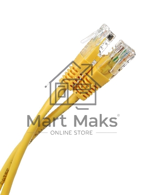Патч-корд литой Aopen/Qust UTP кат.5е 3м желтый 