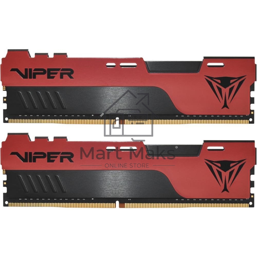 Оперативная память Patriot Viper Elite II, DDR4, 32GB (2x16 GB), 2666 MHz, CL16, DIMM, радиатор, красный