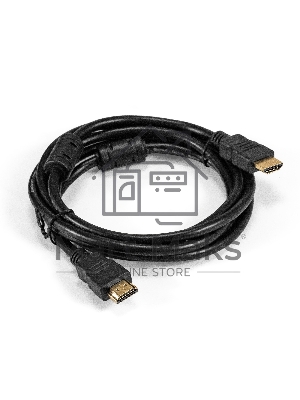 Кабель HDMI ExeGate EX-CC-HDMI-2.0F (19M/19M, 2м, v1.4b, ферритовые кольца, позолоченные контакты)