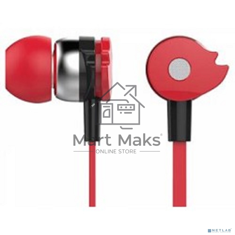 Наушники Oklick HP-S-210 1.1м красный