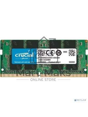 Оперативная память Crucial, DDR4, 16GB (1x16 GB), 3200 MHz, CL22, SO-DIMM