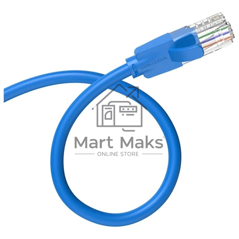 Патч-корд Vention прямой UTP cat.6, RJ45 - 5м. синий