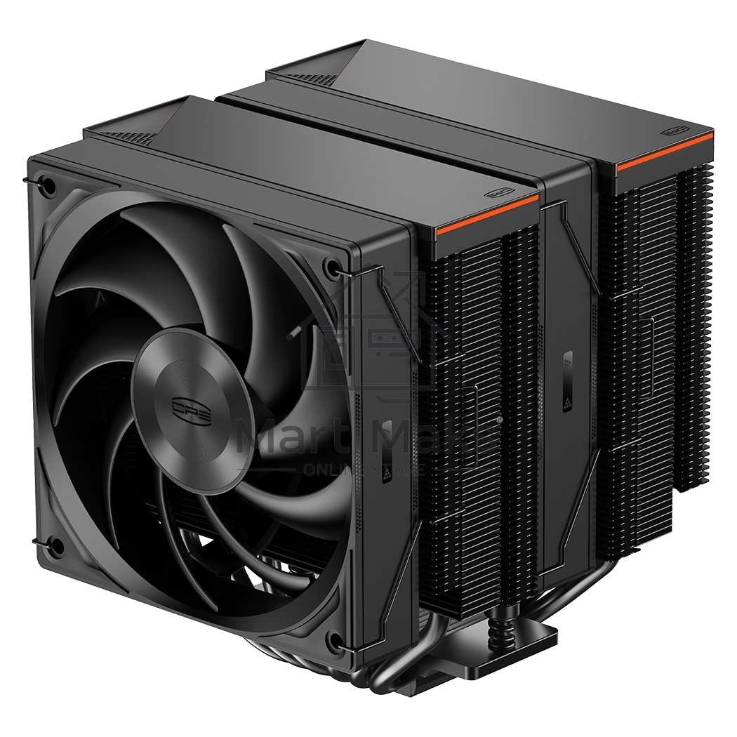 Кулер для процессора PCCooler RZ620 BK (260W, 4-pin PWM, 157.5mm, Al/Cu, 6x6mm, 1x120mm, 86.73CFM, 32dBA, 2200RPM, S: 1851/1700/1200/115X, AM5/AM4, black)