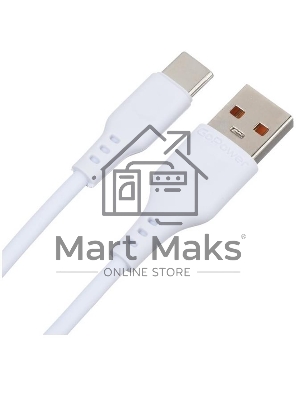 Кабель GoPower GP01T USB (m)-Type-C (m) 1.0м 2.4A ПВХ белый (1/800)