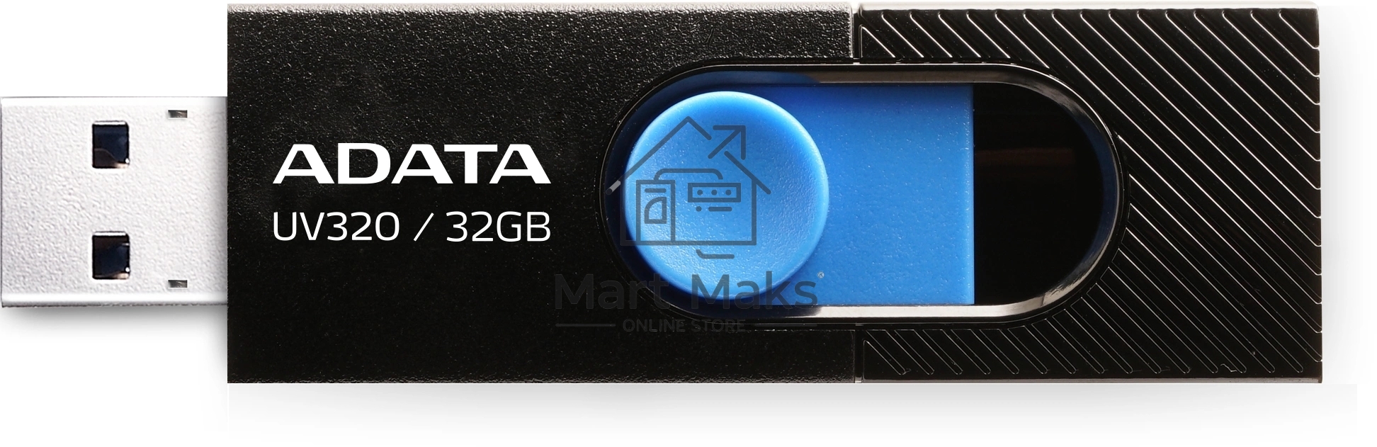 Флешка USB R/W ADATA 32GB AUV320-32G-RBKBL черный/голубой