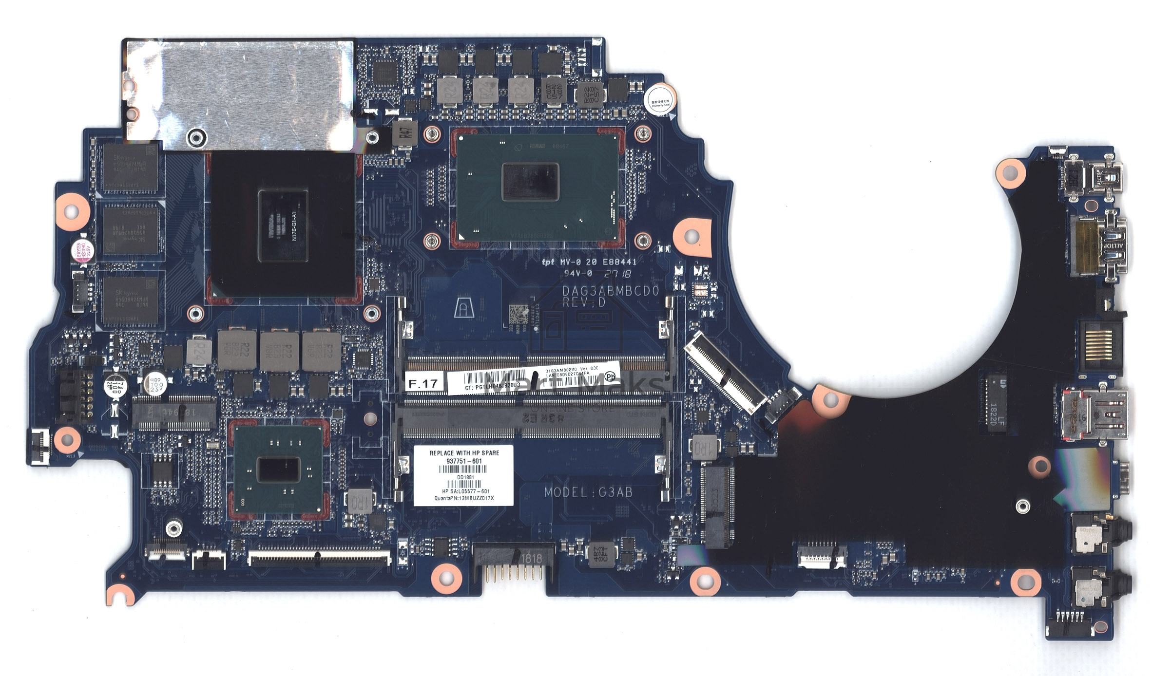 Материнская плата HP Omen 15-CE MB I5-7300HQ GTX1060