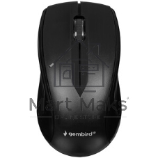 Мышь беспроводная Gembird MUSW-320 черный, 1000 dpi, радиоканал, USB, кнопки - 3
