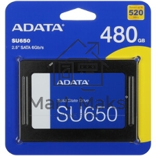 Накопитель SSD ADATA SU650, 480Gb, SATA III, 2.5
