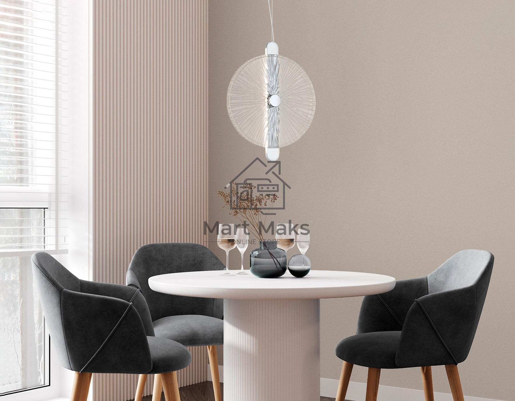 Светильник Ambrella light LH31145 СH/CL хром/прозрачный 13W 3000K 280*60*350