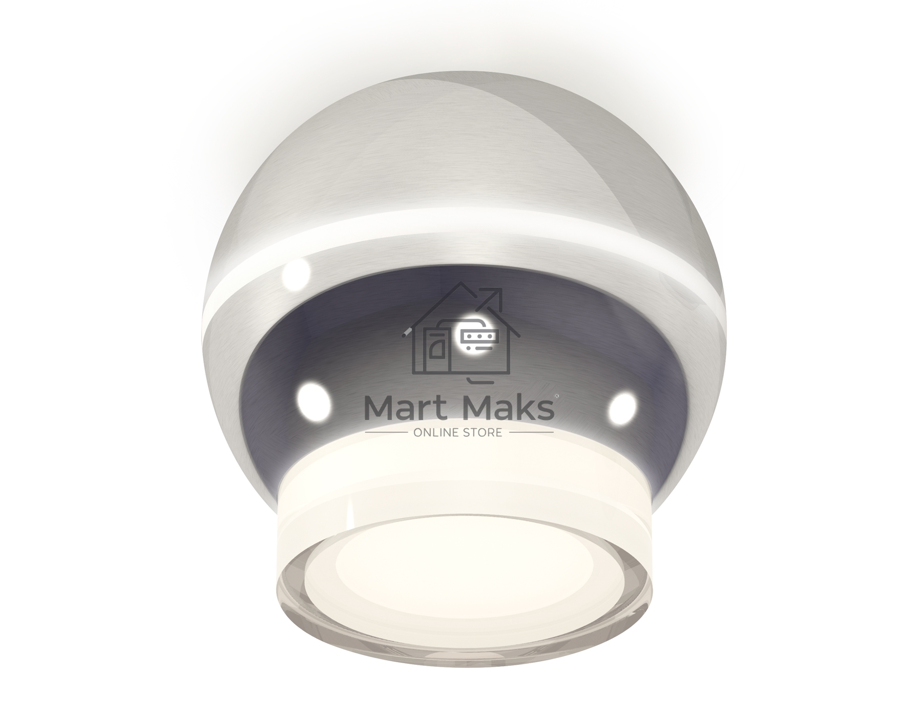 Светильник Ambrella Light XS1104031 PSL/FR серебро полированное/белый матовый MR16 GU5.3 LED 3W 4200K (C1104, N7160)