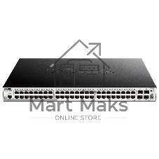 Коммутатор D-Link DGS-1510-52XMP/A2A, 48×1 Гбит/с + 4×10 Гбит/с SFP+, управляемый