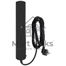 Сетевой фильтр Ippon BK-6-EU-3-10-B 3 м, 6 розеток, черный, коробка