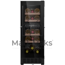 Винный шкаф Maunfeld MBWC-56D17 черный, 51 л, 2 отсека, 17 бут., класс G
