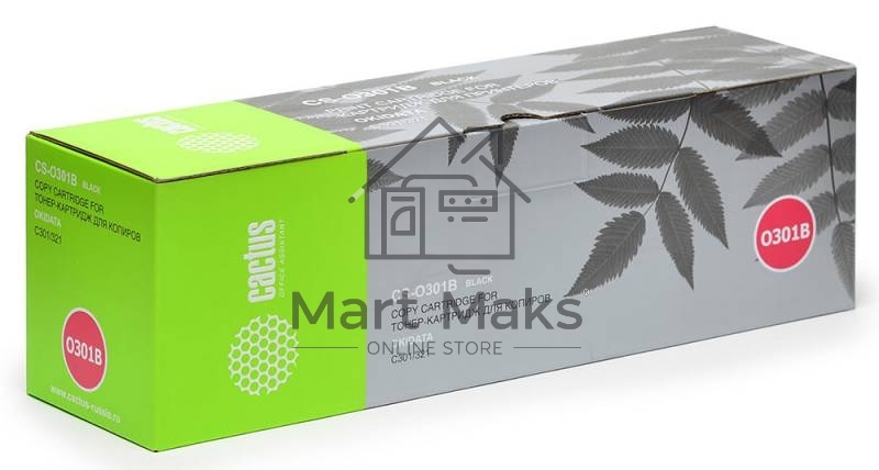 Картридж лазерный Cactus CS-O301BK черный (2200 стр.) для OKI C301/321
