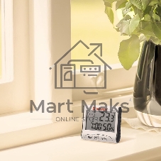 Метеостанции Rexant RM-011 Термогигрометр комнатный с часами и функцией будильника