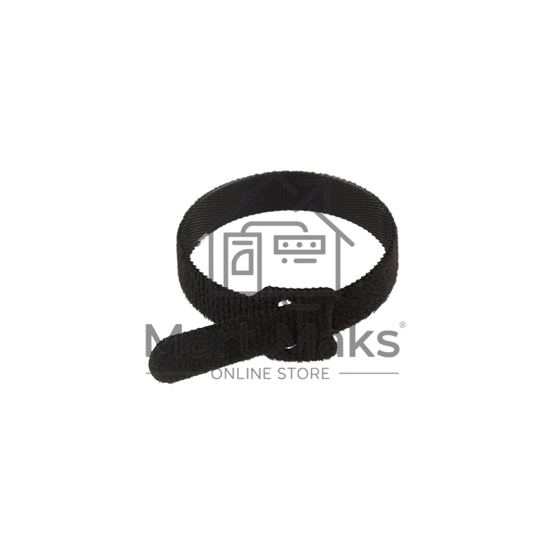 Хомут–липучка многоразовый Rexant 230х13 мм, черный (упак. 12 шт.)