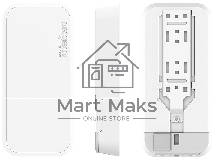 Точка доступа MikroTik RBwAPG-60ad-A wAP 60G AP with Phase array 60 degree 60GHz antenna, 802.11ad wireless, 716MHz CPU, 256MB RAM, lx Gigabit LAN, PO 