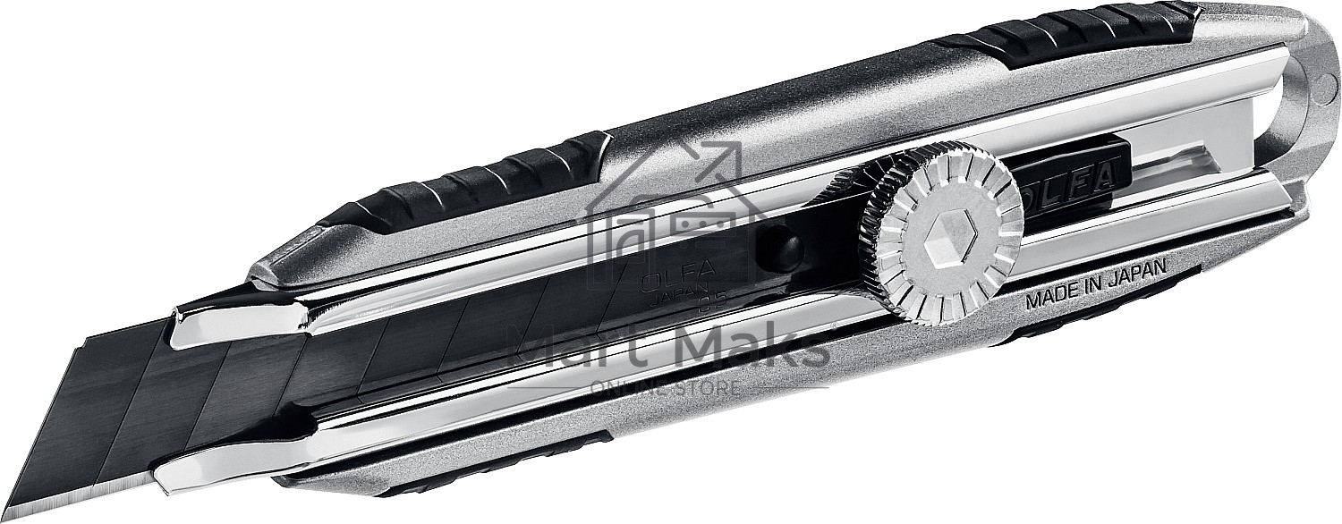 Нож OLFA OL-MXP-L X-design, цельная алюминиевая рукоятка, винтовой фиксатор, 18 мм