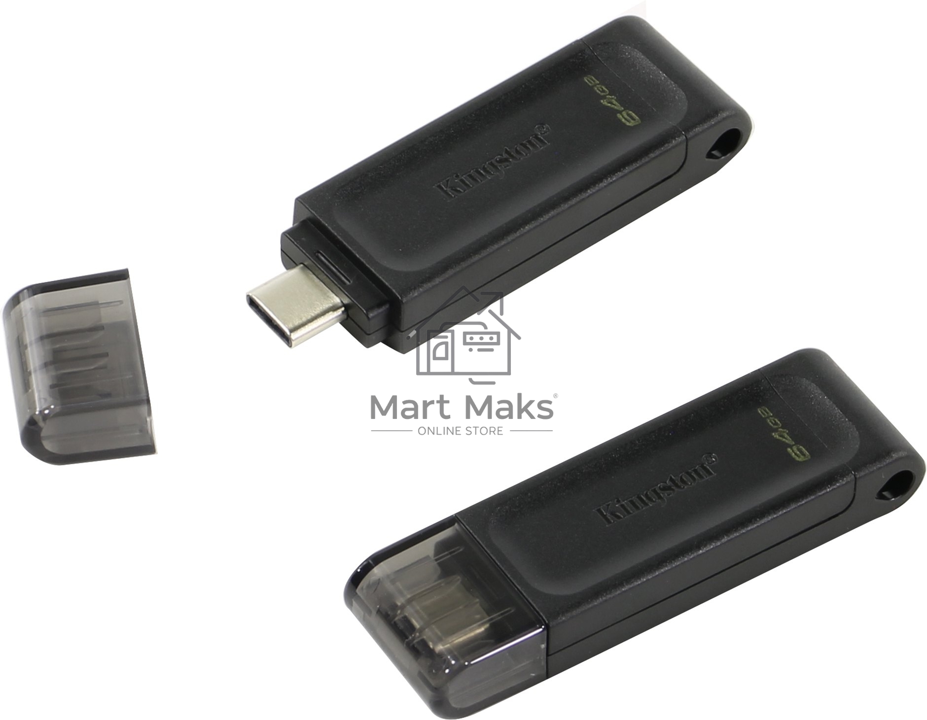 Флешка USB R/W R/W Kingston 64Gb DataTraveler DT70 <DT70/64GB>, USB-C 3.2 Gen 1