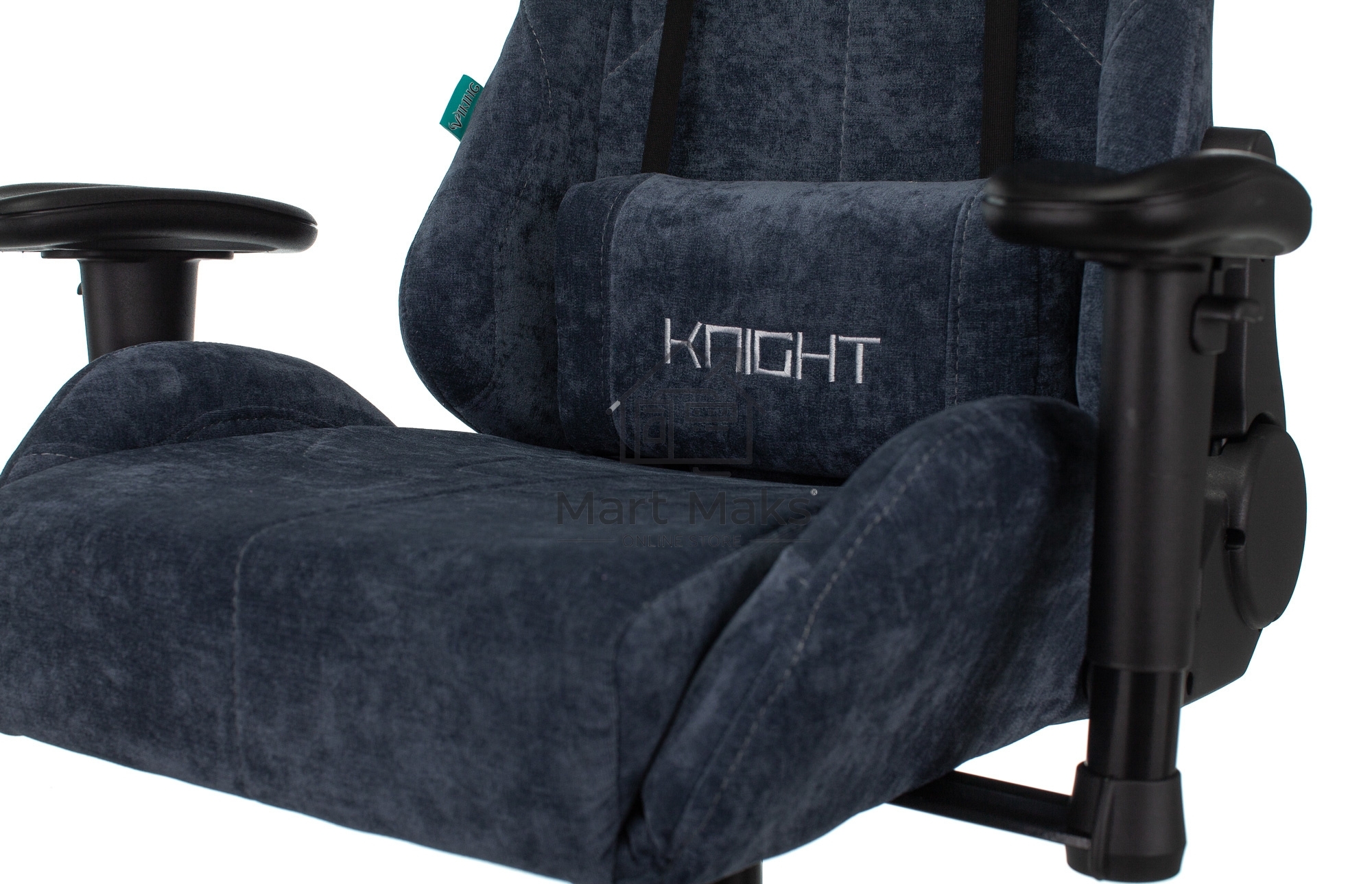 Кресло игровое Бюрократ VIKING KNIGHT LT27 FABRIC синий крестовина металл/пластик