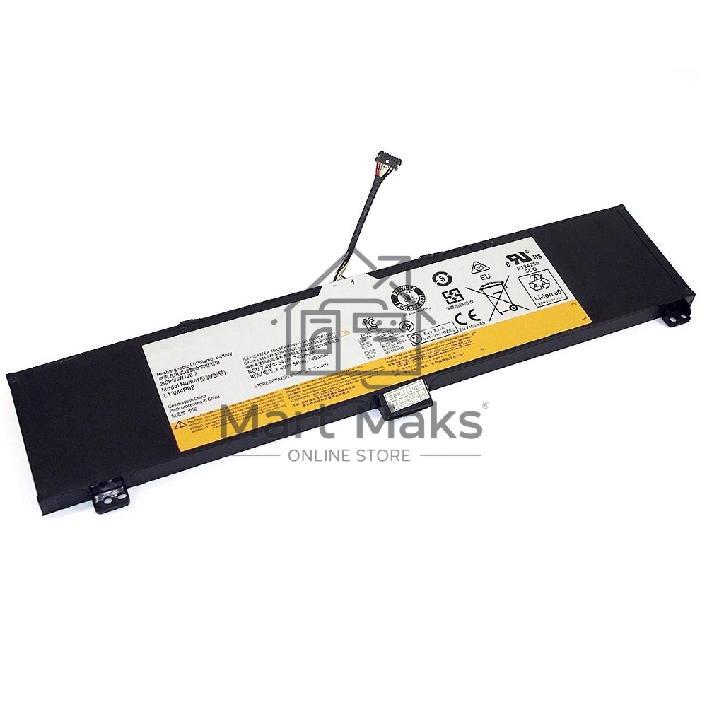 Аккумуляторная батарея для ноутбука Lenovo Y50-70 (L13M4P02) 7.4V 7400mAh