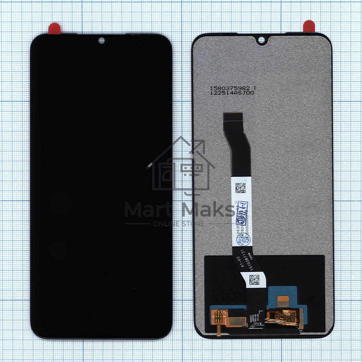 Дисплей для Xiaomi Redmi Note 8, Redmi Note 8 2021 (HC) черный