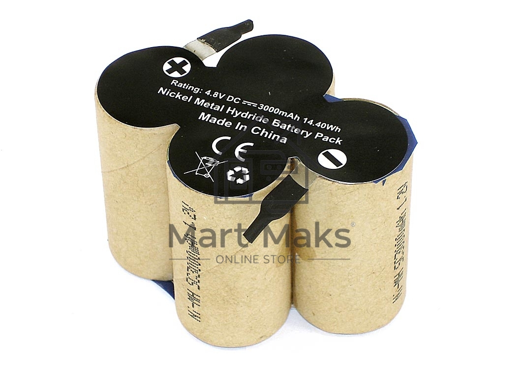 Аккумулятор для швабры Karcher K55 (4KR-1500SC/V). Ni-MH, 3000mAh, 4.8V
