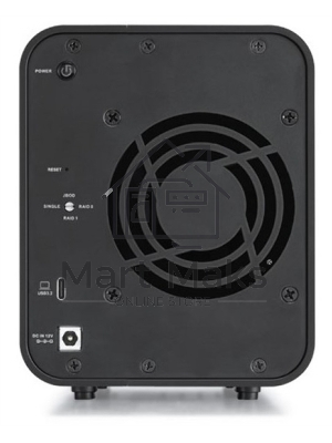 Сетевое хранилище TerraMaster D2-320 DAS tower/JBOD,RAID0,1/up to 2 SATA(3,5' or 2,5')/1xUSB3.1 Type-C gen2/1xPS/1YW