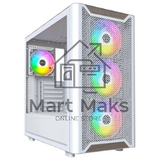 Компьютерный корпус Montech XR Wood белый без БП ATX 3x120мм 2xUSB3.0 audio bott PSU