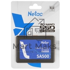 Накопитель SSD Netac SA500, 512Gb, SATA III, 2.5