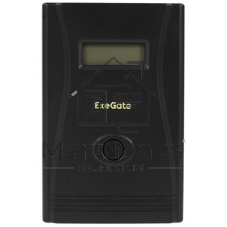 Источник бесперебойного питания ExeGate Smart LB-2200.LCD.AVR.4SH (2200VA/1300W, цветной LCD, AVR, 4*Schuko, батарея 12V 9Ah - 2 шт., металлический корпус, Black)