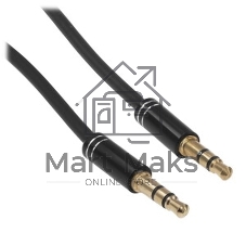Кабель аудио Cablexpert CCAB-02-35MM-2MB, 3.5 Jack (M)/3.5 Jack (M), черный, 2м, блистер
