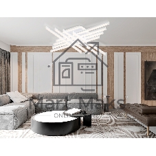 Потолочный светодиодный светильник Ambrella light FL6261 WH белый 130W 3000K-6400K 810*810*130 (ПДУ ИК)