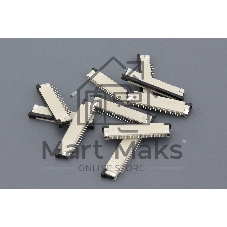 Разъем FPC Half Coverage Bottom Contact 1.0K-BX-20PWB 20 pin высота 2мм шаг 1мм 10 шт