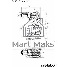 Дрель-шуруповерт Metabo BS 18 L BL, 18 В, 2 Ач, 60 Нм,  бесщеточный