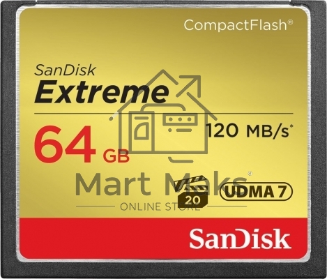 Флеш карта CF 64GB SanDisk Extreme 120MB/s