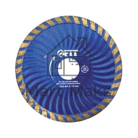 Круг алмазный FIT 37483отрезной турбо волна (для особо прочных материалов) 125мм