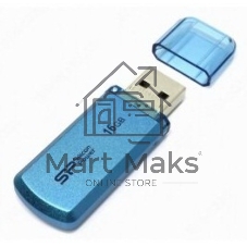 Флешка USB Silicon Power Helios 101 (SP016GBUF2101V1B), 16Gb, USB 2.0, Type-A, R/W 18/12, голубой